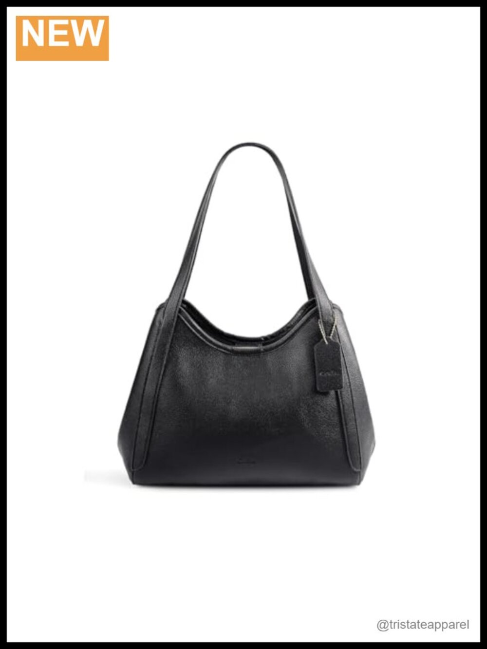Vegan Leather Hobo Shoulder Bag Slouchy Purse with Zipper Pockets